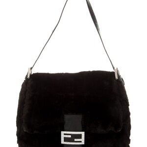 Fendi Zucca FF Mama - Black fur & Crystal-Embellished FF 🖤